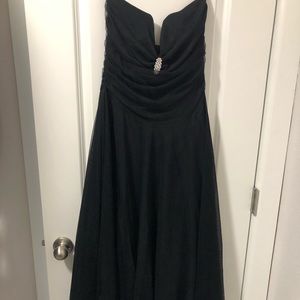 Black tulle formal dress